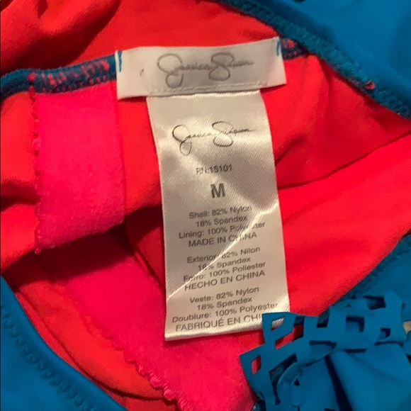 Jessica Simpson One Piece Fringe Bathing Suit - Picture 8 of 8